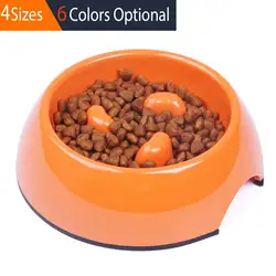 Супер Дизайн сверхмощный меламина Нескользящие медленной подачи ПЭТ Чаша для собак и кошек