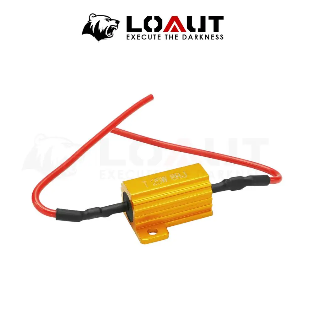2pieces H11 50W 6Ohm Load Resistor Adapter Fix Hyper Flashing Blinking Canbus Error Warning Canceller