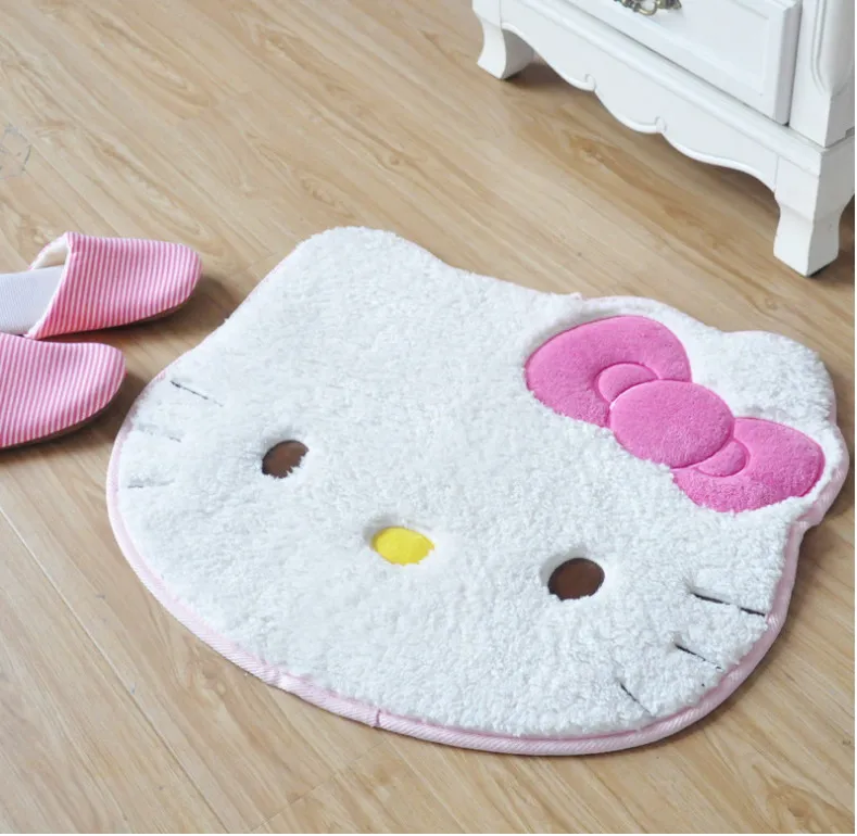 Bonjour Kitty Mignon De Bande Dessinee Tapis Tapis Japon Style Tapis Pour Salon Rose Chambre Tapis Super Absorbant Antiderapant Aliexpress