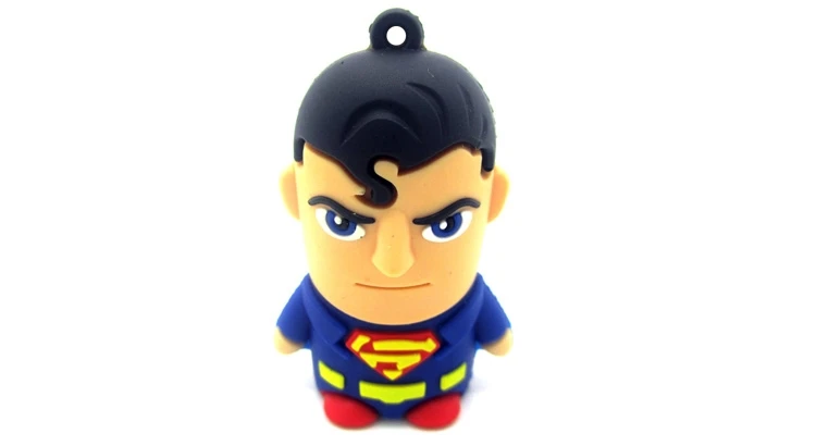 Cartoon Mini USB 512GB Flash Drive Batman Pen Drive Superman Pendrive 128GB 256GB Memoria USB Stick Memory Stick Flash Card 2.0