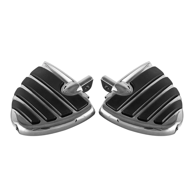 

Chrome Male Mount-Style Wing Style Foot Rests FootPegs For Harley Touring Models Motorcycle
