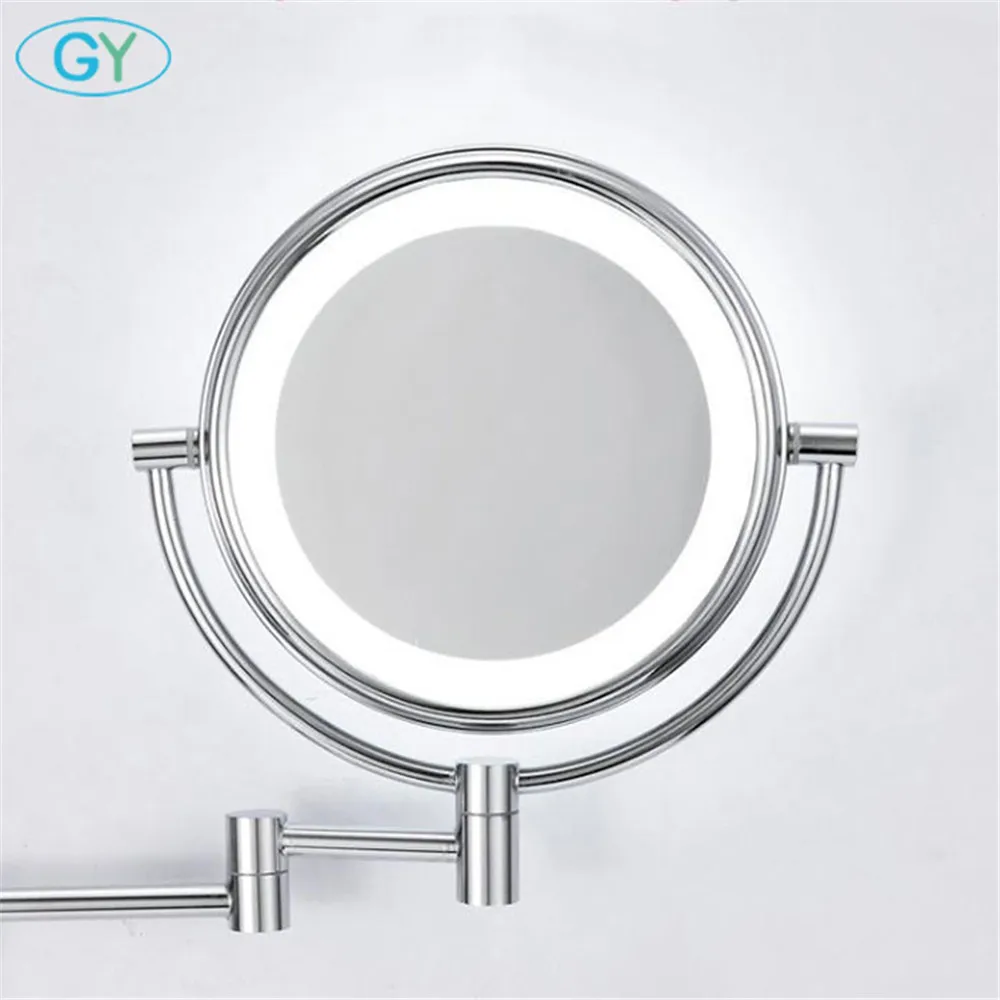  Modern LED vanity lights foldable 3xMagnifier led makeup mirror lamp plug in folding magnification 