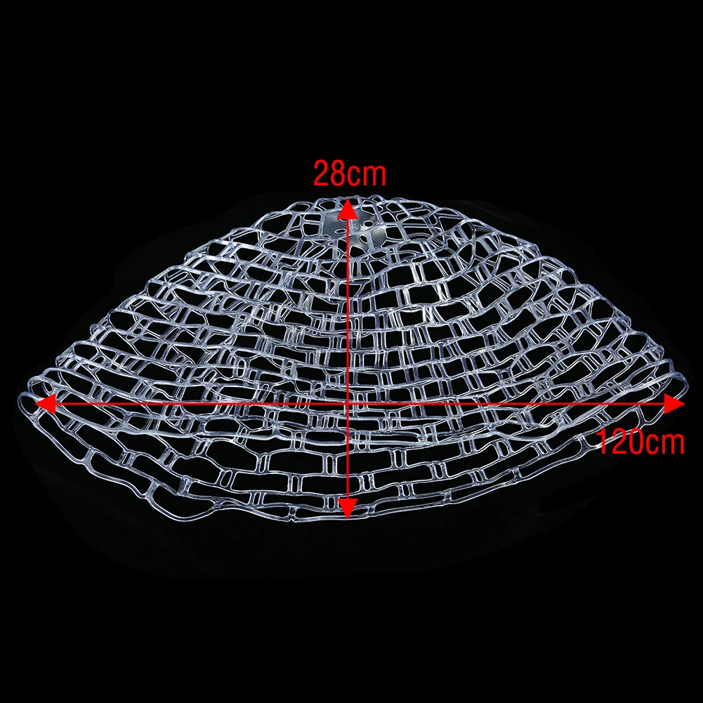 Открытый большой высокое качество рыболовная сеть половина периметр 38/48/58 см сменный резиновый сетчатый мешок для рыболовный сачок