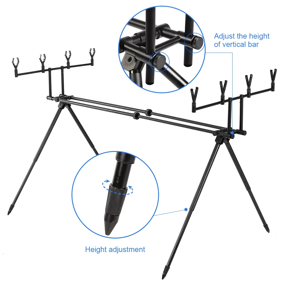 Съемный держатель для удочки, подставка для удочки, Buzz Bar, подставка для удочки, складной выдвижной держатель для удочки с сумкой для переноски