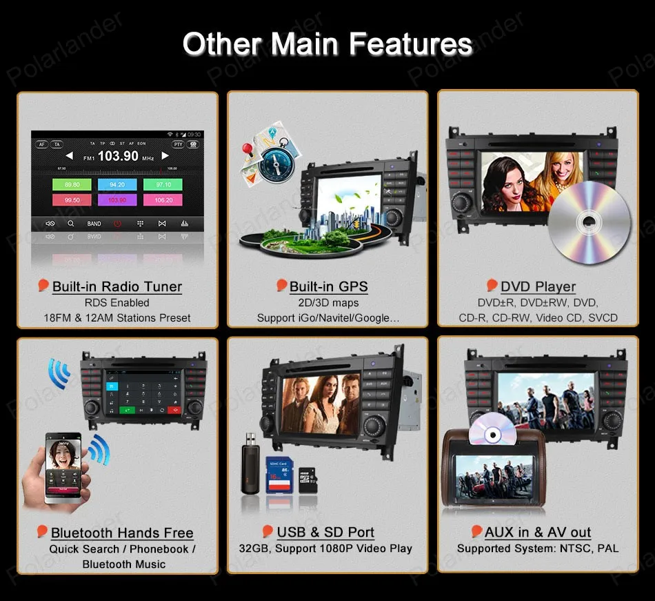 Perfect Android4.4 Car CD DVD Support BT 3G WiFi GPS DTV TPMS DAB+ For B-enz W203 W209 W169 W219 A-Class C-Class FM AM Quad Core radio 14 Perfect Android4.4 Car CD DVD Support BT 3G WiFi GPS DTV TPMS DAB+ For B-enz W203 W209 W169 W219 A-Class C-Class FM AM Quad Core radio 14