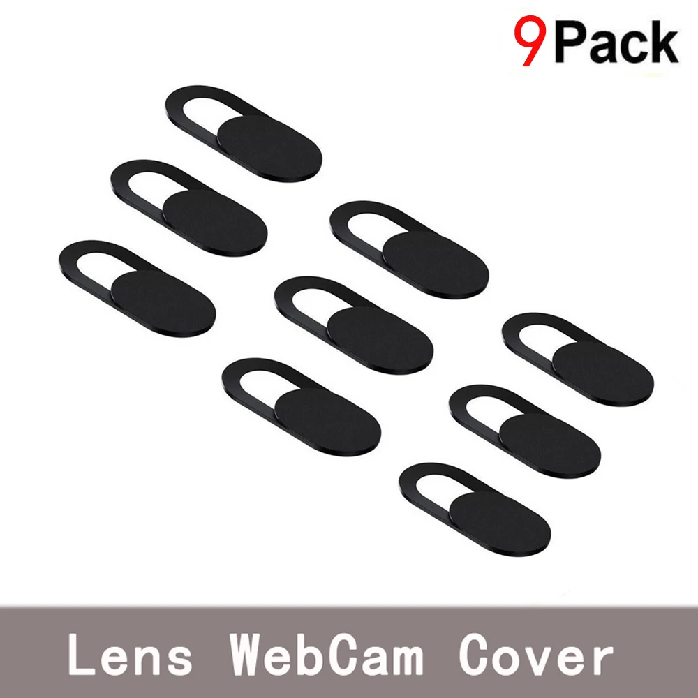 

9PCS Universal WebCam Cover Shutter Magnet Slider Plastic Camera Cover for IPhone PC Laptops Mobile Phone Lens Privacy Sticker