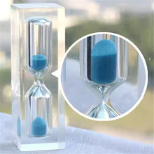 1 x Fashion Mini Sand Clock Hourglass Timer Cute Home Figurines 3 Minutes For Children Bruth teeth Health Kids Gift P15