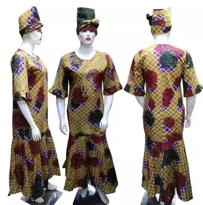 Рубашка в африканском стиле Настоящая Африканская одежда традиционная Новое поступление модный стиль Африканский женский хлопок плюс размер платье Xl-xxxl