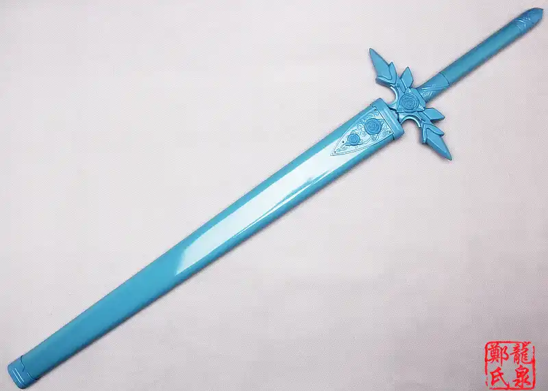 Metal Made Kirito Sword Art Online Blue Rose Eugio Replica Blade Project Alicization Wooden