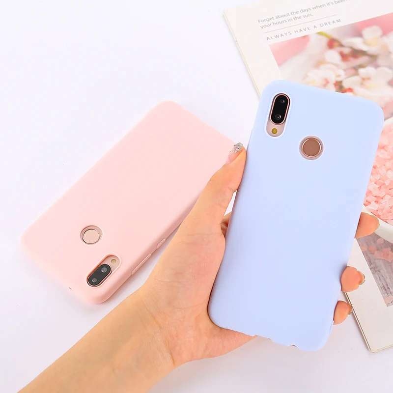 Милый яркий чехол для HUAWEI P30 Lite Pro цветной матовый Силиконовый из ТПУ телефона |