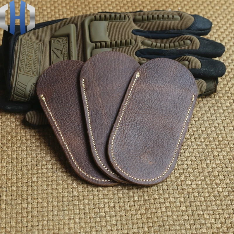 Goede Hoofdhuid Leather Case Echt Leer Mes Set Zakmes Lederen Schede EDC Gereedschap Geschikt Voor Zakmes Lengte 10 13 cm