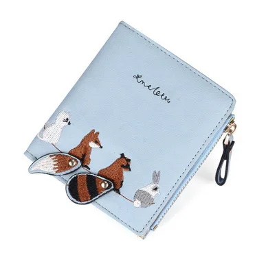 Tiere Kind Damengeldbörse grey Haspe 100 Cartoon Dhl Schöne pink Mode Durch Kurze champagne blue Leder Ems Geldbörse Weiblichen Kleine Reißverschluss green Black Oder Stücke nTYARqzw