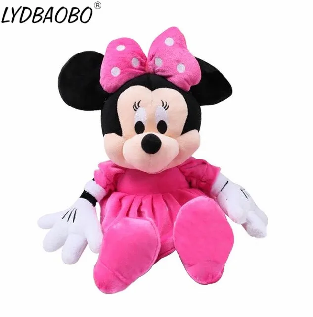 LYDBAOBO 1 шт. 7 типов 30 см милый Микки/Минни/Гуфи/Плуто/Дональд Дак Плюшевая Кукла Детская мультяшная игрушечная фигурка детские подарки - Цвет: PINK