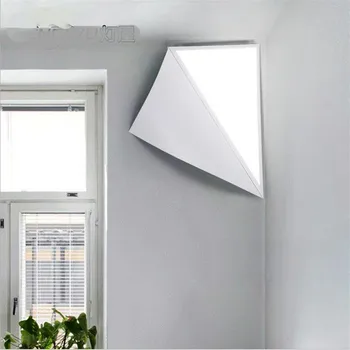 

Creative Magic DIY 3D Geometric Aluminum Acryl Led 26W Corner Wall Lamp for Living room Bedroom Aisle Balcony Porch Light 1583