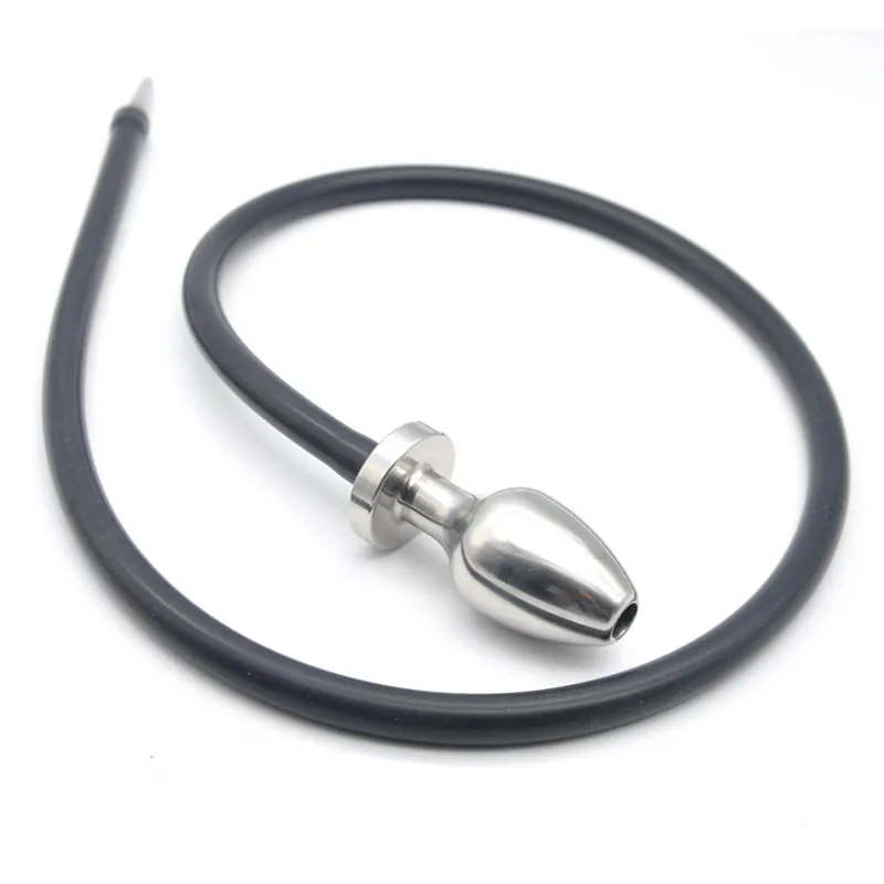 Stainless Steel Intestinal Cleaner Anus Vaginal Enema Washing Silicone Hollow Hose Enemator Flushing for Women and Men H8-4-16 |