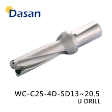WC C25 4D 13 14 15 16 17 18 19 20 mm Indexable Insert Drill Bit Tool U Type Lathe Metal Drilling Tools for WCMT030208 Insert WC C25 4D 13 14 15 16 17 18 19 20 mm Indexable Insert Drill Bit Tool U Type Lathe Metal Drilling Tools for WCMT030208 Insert