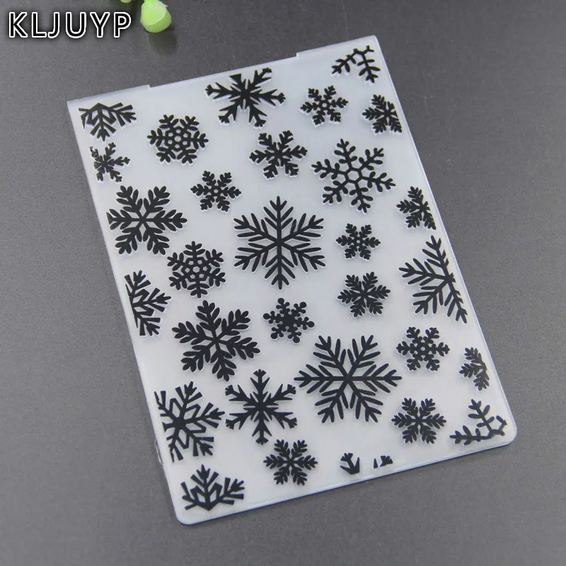 KLJUYP снежинка пластиковые папки для тиснения бумага для скрапбукинга ремесло/Декор с помощью открыток поставки 190