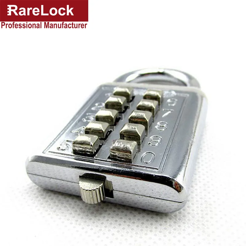 Rarelock ZS74 Противоугонная Кнопка комбинированный навесной замок цифровой замок с паролем для спортивного шкафчика ящика шкафа двери DIY Аппаратные средства