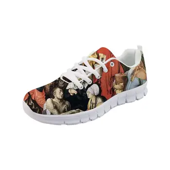

Walking Sneakers Men Customizable Shoes Christ's Crucifixion Painting Art Printed White bottom Flats Breathable Spring shoes