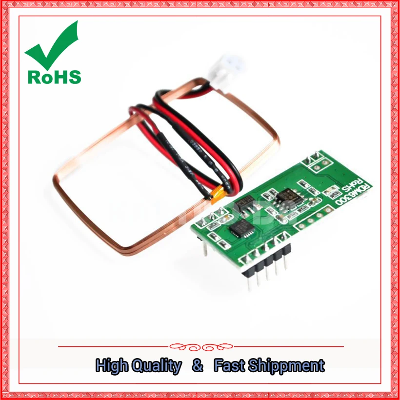 MCU RDM6300 ID card reader module RFID radio UART serial output board | Электронные компоненты и принадлежности