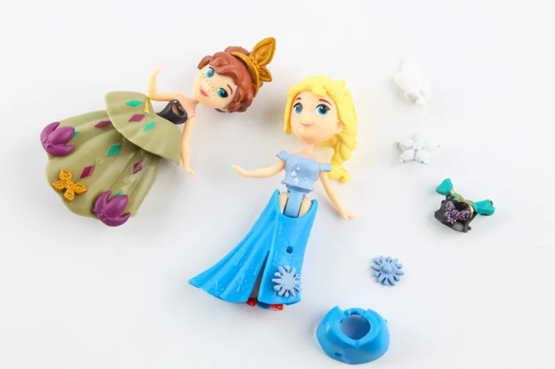Дисней ледяной снег Замороженная Принцесса ашана несет пять сборки мультфильм композиции льда и снега замок Q Edition детская игрушка