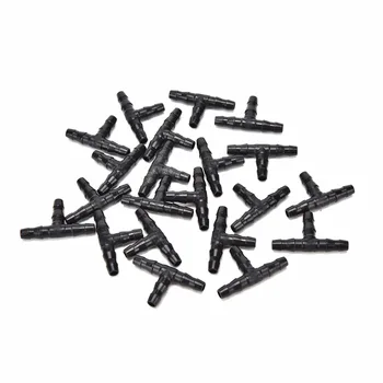 

20 Cs/lot Garden Misting Atomizing Sprinkler Nozzles Greenhouse Flower Plant Tee Black