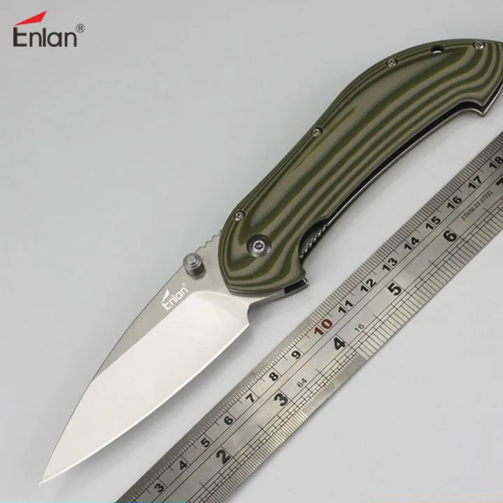 ENLAN EW081 2 складной нож 8CR13Mov лезвие G10 Ручка Открытый тактический для выживания