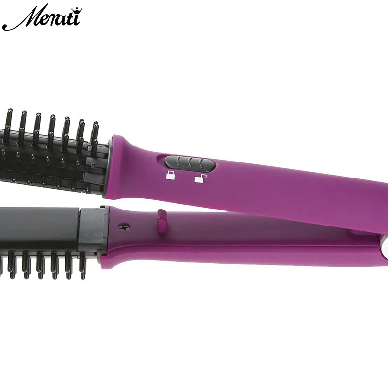 Flat Iron Comb Hair Straightener New Style 2 in 1 Pro Ceramic Corn