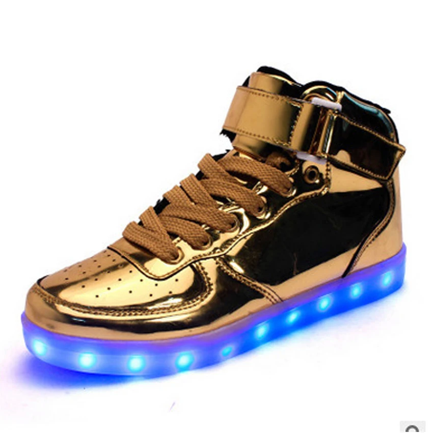 gold shoes