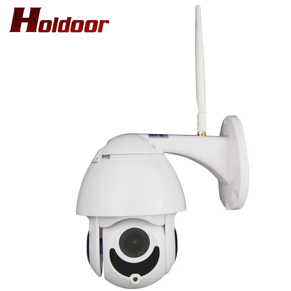 

Holdoor WiFi IP Camera Wireless Speed Dome PTZ Camera Pan Tilt IP65 Waterproof Optical 4X Zoom Camcorder Indoor Outdoor Night