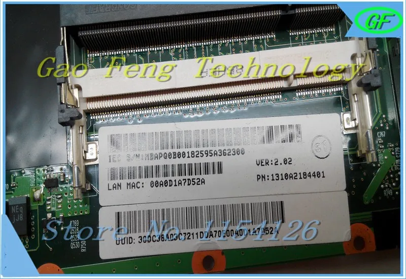 MBAPQ0B001 1310A2184401 Материнская плата ноутбука для ACER Aspire 6920 г платы серии DDR2 G965 неинтегрированный протестировал ok