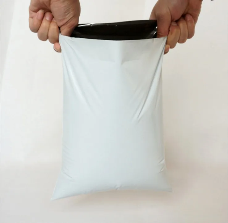 NABAG 100 шт./лот, белые самоклеющиеся курьерские Сумки, пластиковые полиэтиленовые пакеты для хранения, почтовые пакеты