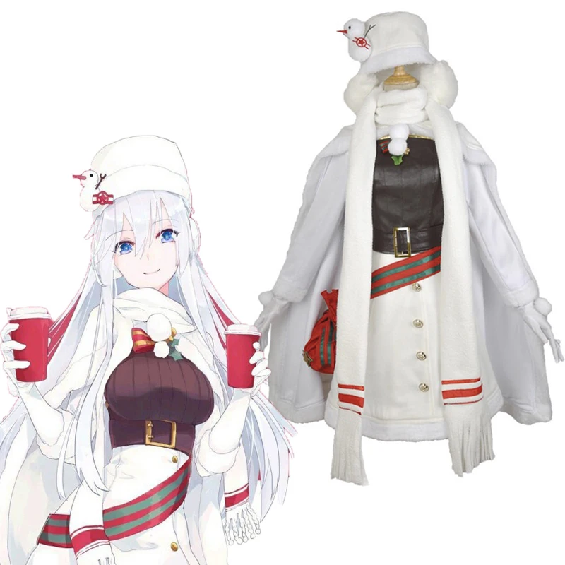 

Game Azur Lane Cosplay Costumes USS Enterprise Cosplay Costume Halloween Carnival Party Women Cosplay Costume