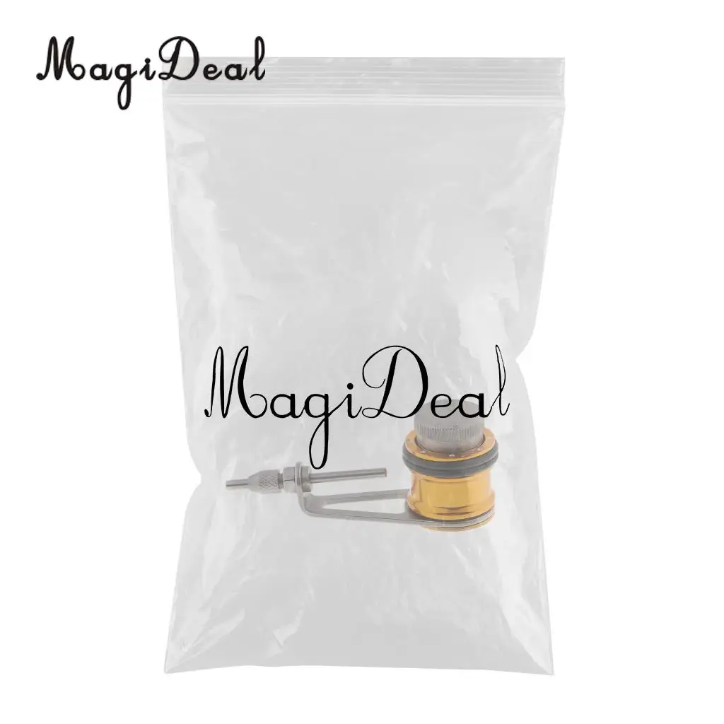 MagiDeal Bobbin Knotter PE Line Leader Line Knot Tying Tool Jigging Knots with quick adjusting disk-drag for making PR serving