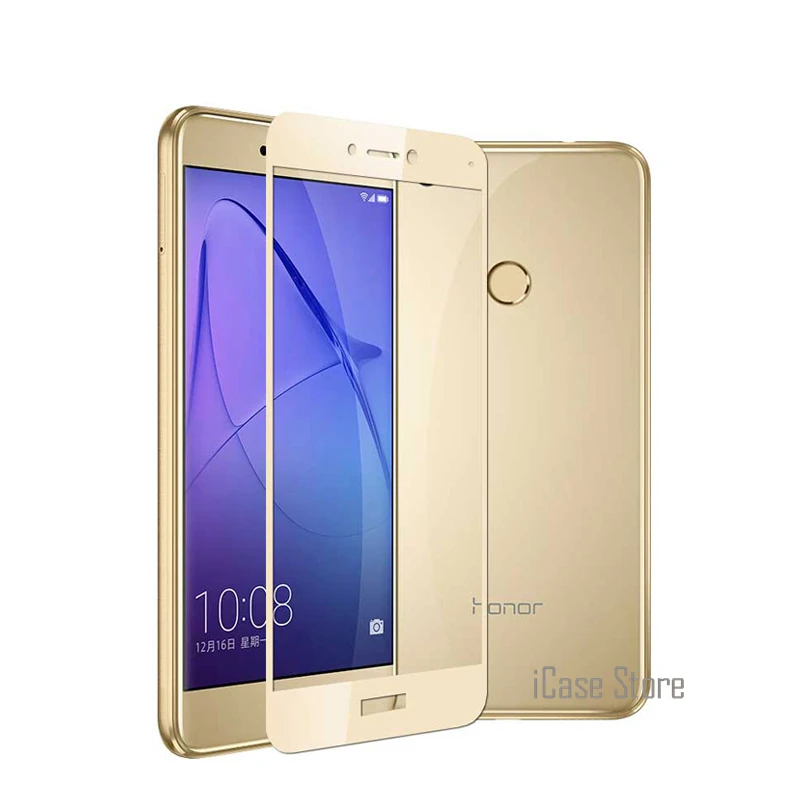 Цвет полное покрытие закаленное Стекло для Huawei P8 Lite 2017 P9 P10 Plus Nova 2 6A 9 Экран
