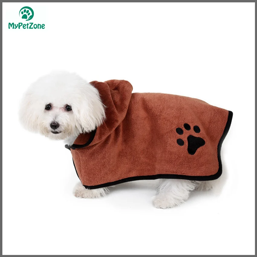 Dog Cat Bathrobe Pet Bath Towel for Small Medium Large Dogs Microfiber Super Absorbent Drying |