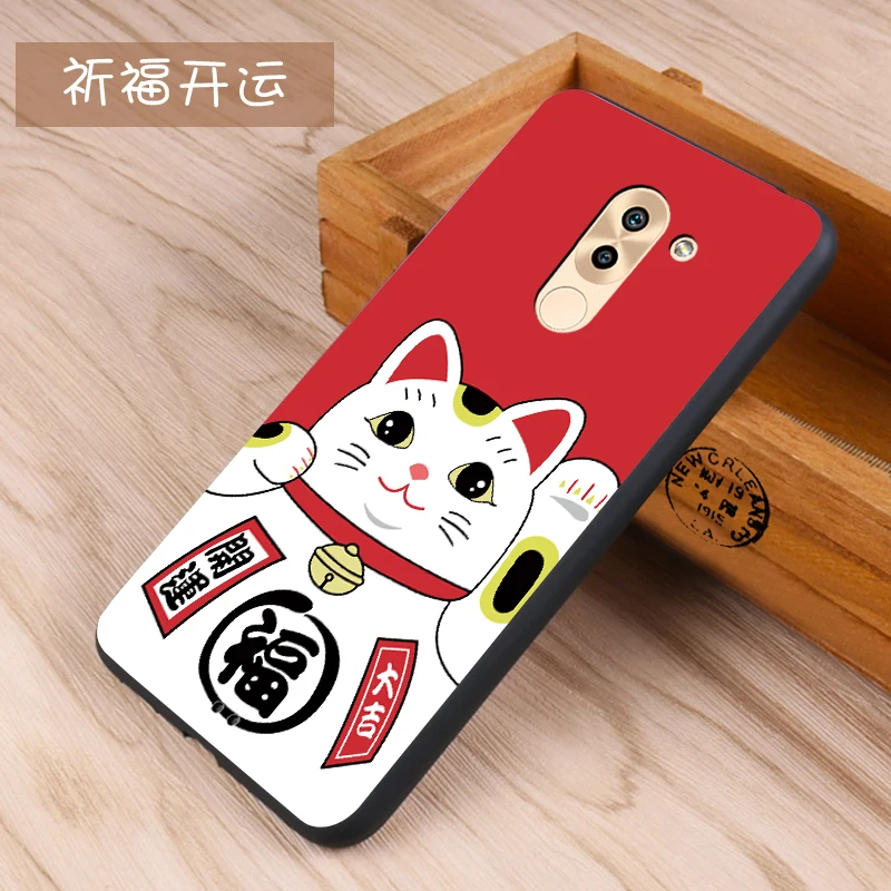 Huawei honor 6x Case Original Cover for Huawei honor 6x Bag Case Cover Skin Wolf Fish Skull honor 6x Fundas 100% BiNFUL 17
