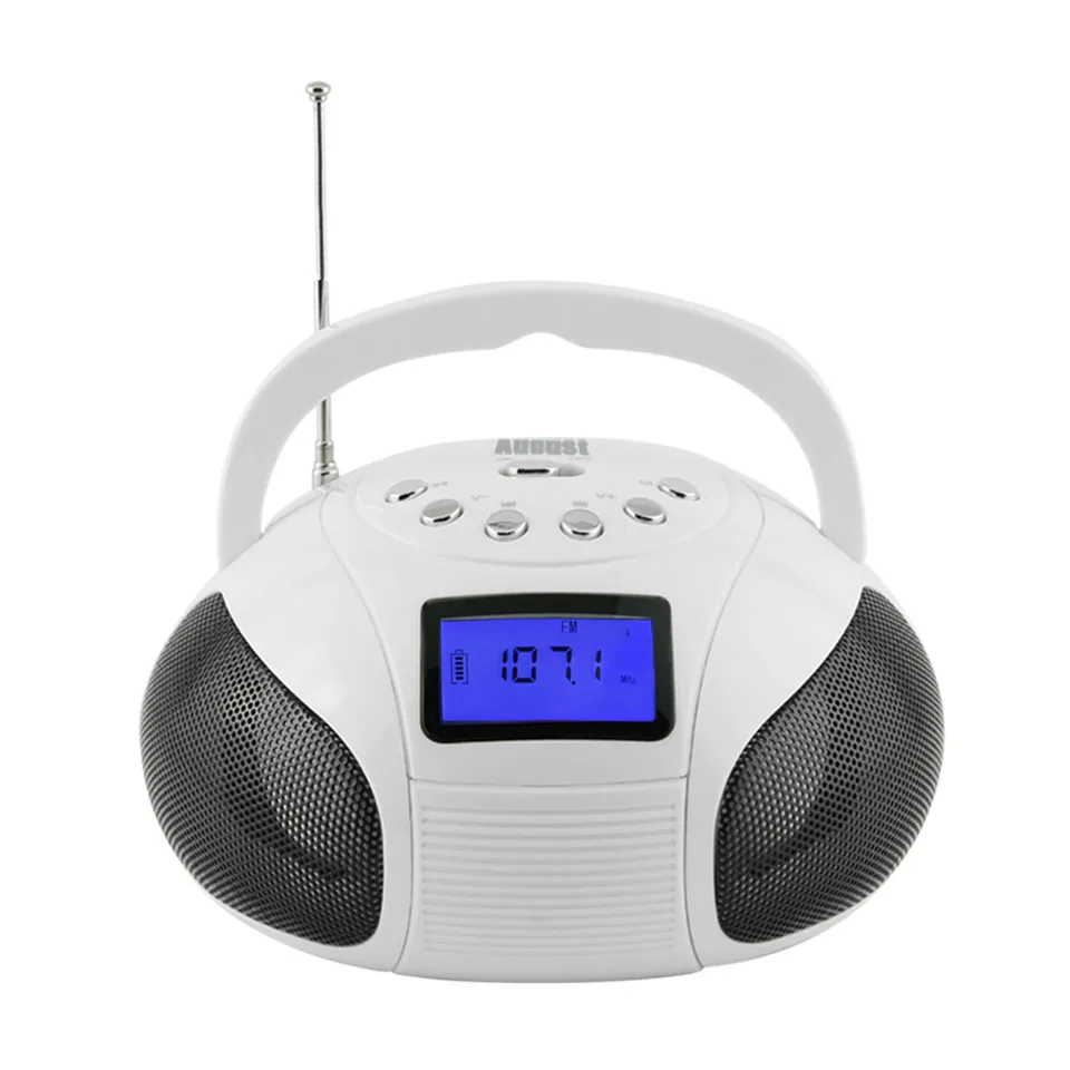 August SE20 Portable Bluetooth Speaker - White