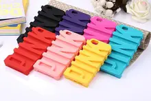 Новый Модный мягкий силиконовый чехол 3D P с буквенным принтом для iPhone 5 5s SE 6 7 8 6S Plus 4,7/5,5 ", чехлы для телефонов с резиновой задней крышкой(China)