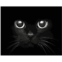 Blackcat evil terrifying Animal DIY цифровая картина маслом цифры Современная Настенная живопись холст уникальный подарок на день рождения Домашний декор