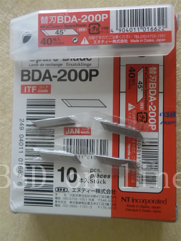 Airlfa для резак NT BDA-200P 45 градусов угол ручка нож лезвие 400 шт./кор