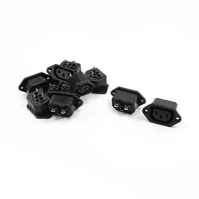 

10 Pcs Panel Mounting IEC320 C13 Power Socket Adapter for Rice Cooker BX-130-A