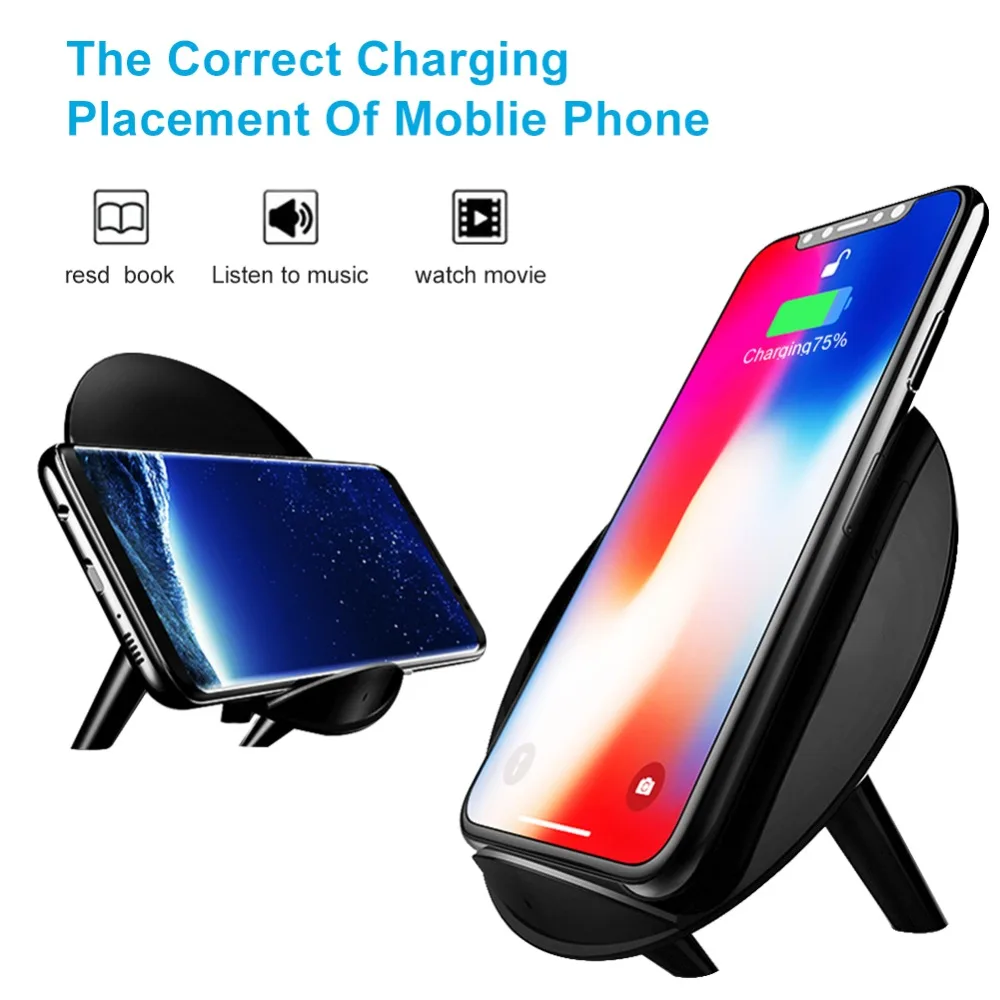 

URMINE Wireless Charger For iPhone X 8 Fast Charge Pad For Samsung S9 S8 S7 S6 Galaxy Note 8 For NEXU S4 S5 S6