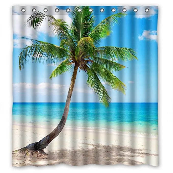 Get Tropisch strand douchegordijnen Free HD