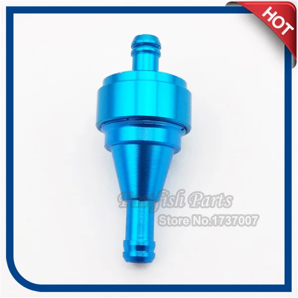 Blue Aluminum Fuel Filter Gas Mini Pocket Dirt Bike For Motorcycle Pit Dirt Bike ATV Quad Gas Push Bicycle