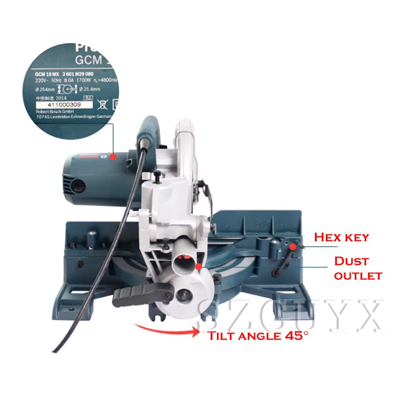 GCM10MX 10 inch rod miter saw multi-function cutting machine saw aluminum machine aluminum cutting machine upgrade
