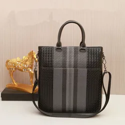 Kaisiludi embroidery men's handbag business leather single-shoulder slant braided men's bag leather briefcase casual computer ba Kaisiludi embroidery men's handbag business leather single-shoulder slant braided men's bag leather briefcase casual computer ba