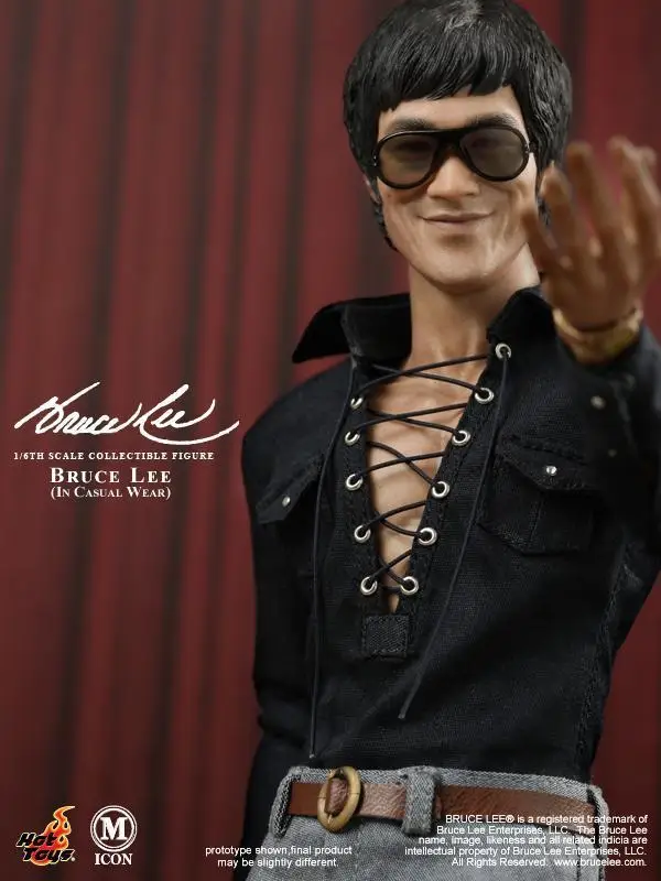 

1/6 Hot Toys MIS12 Bruce Lee In Casual Wear 12 inch Action Figure IN STOCK