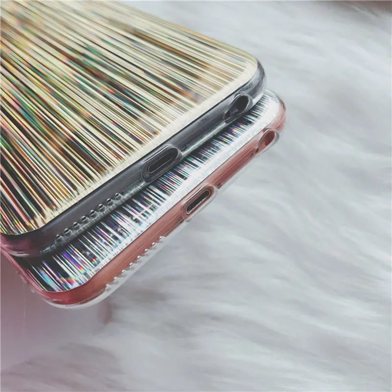 Чехол для телефона с цветным лазерным чехлом iphone X 6/7/8 plus чехол накладка 6 6s 7 8 Plus|case
