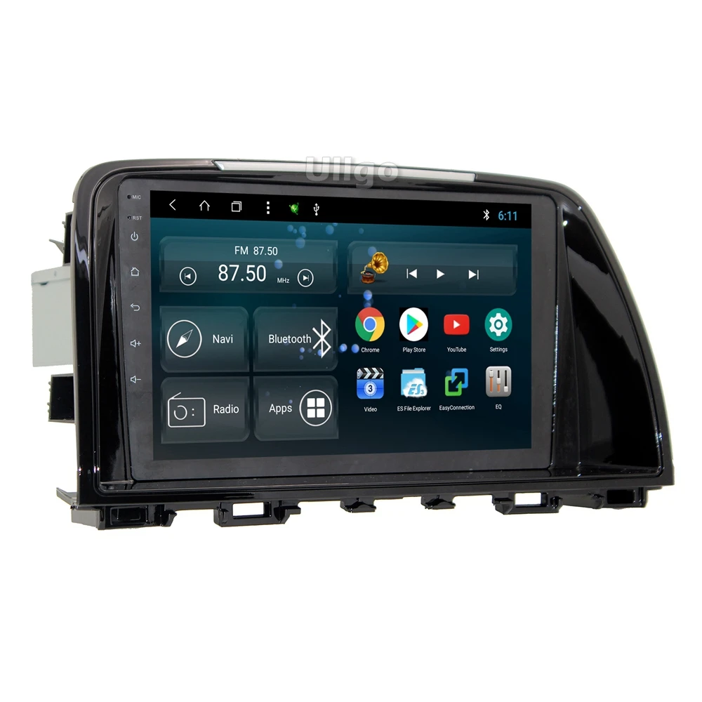 9 дюймов Восьмиядерный Android 8,1 автомобильный dvd gps для Mazda 6 Atenza 2013 Авторадио gps головное устройство автомобиля с радио Mirrorlink wifi